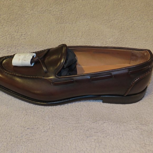 Ralph Lauren Purple Label Luther Brown Burnished Calfskin Loafer 9D NWB $1250 - Picture 4 of 12